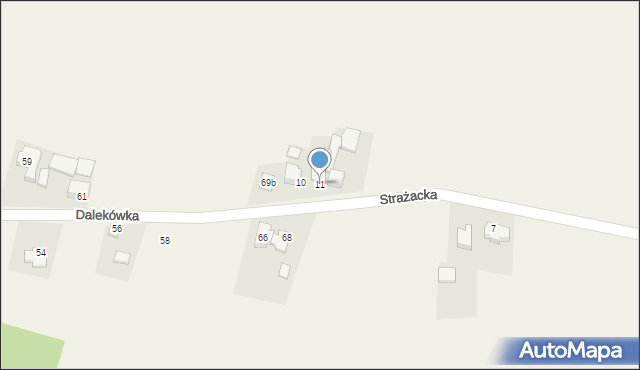 Myszkowice, Dalekówka, 11, mapa Myszkowice