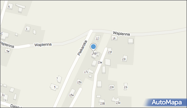 Myszkowice, Dalekówka, 17D, mapa Myszkowice