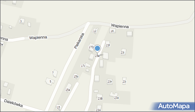 Myszkowice, Dalekówka, 23e, mapa Myszkowice