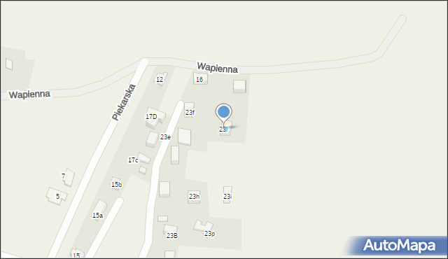 Myszkowice, Dalekówka, 23l, mapa Myszkowice