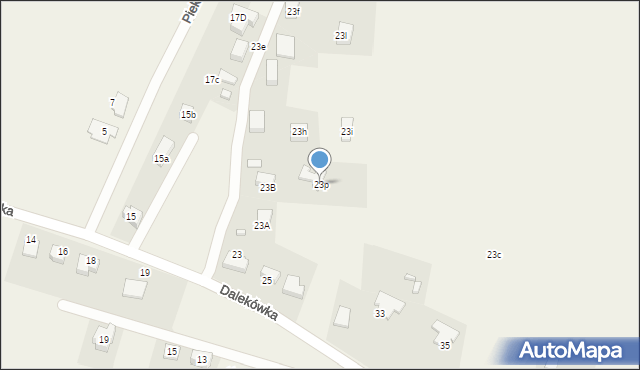 Myszkowice, Dalekówka, 23p, mapa Myszkowice