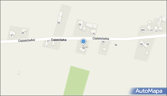 Myszkowice, Dalekówka, 54, mapa Myszkowice