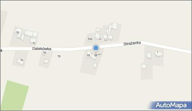 Myszkowice, Dalekówka, 68, mapa Myszkowice