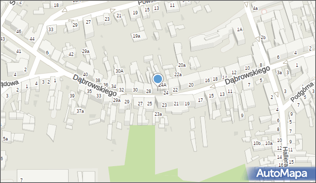 Nakło nad Notecią, Dąbrowskiego Henryka, gen., 26, mapa Nakło nad Notecią