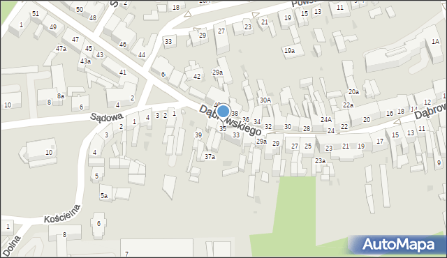 Nakło nad Notecią, Dąbrowskiego Henryka, gen., 35, mapa Nakło nad Notecią