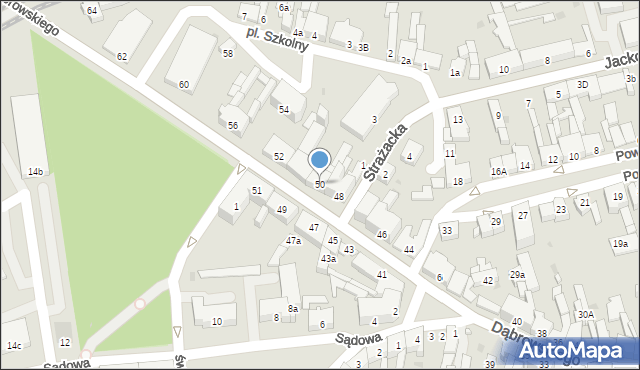 Nakło nad Notecią, Dąbrowskiego Henryka, gen., 50, mapa Nakło nad Notecią