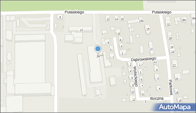 Namysłów, Dąbrowskiego Jarosława, gen., 1A, mapa Namysłów