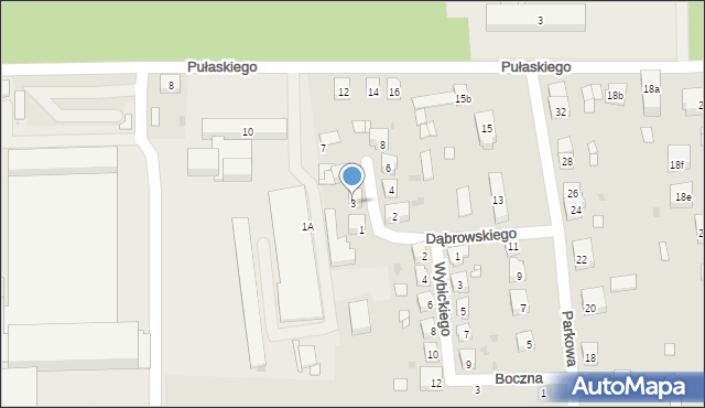 Namysłów, Dąbrowskiego Jarosława, gen., 3, mapa Namysłów