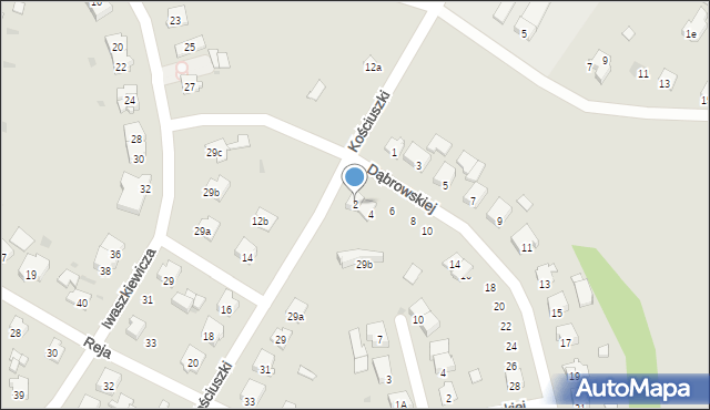 Namysłów, Dąbrowskiej Marii, 2, mapa Namysłów