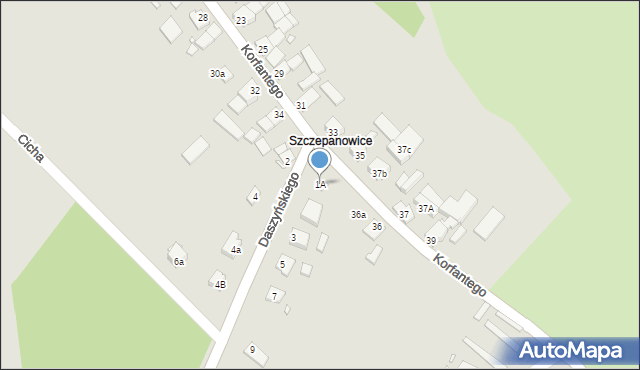 Niemodlin, Daszyńskiego, 1A, mapa Niemodlin