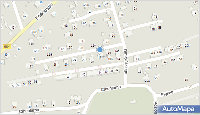 Niepołomice, Daszyńskiego Ignacego, 18, mapa Niepołomice