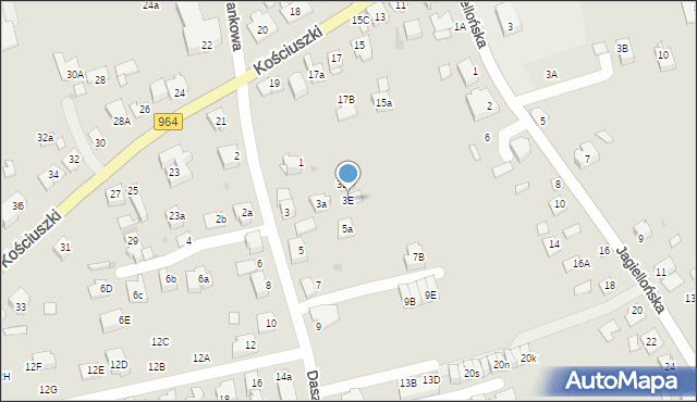 Niepołomice, Daszyńskiego Ignacego, 3E, mapa Niepołomice