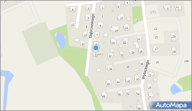Nowa Karczma, Dąbrowskiego Henryka, gen., 11, mapa Nowa Karczma