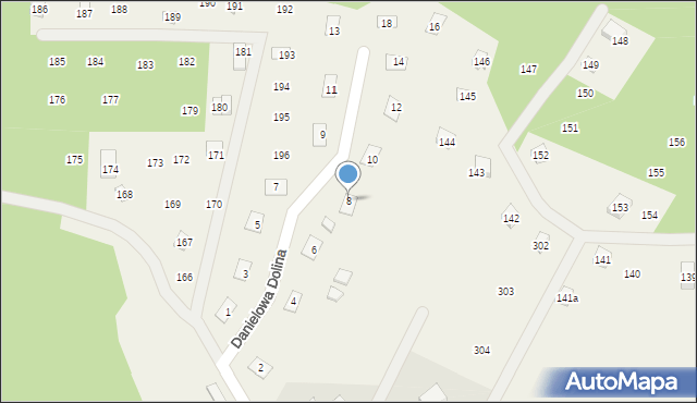 Nowe Czaple, Danielowa Dolina, 8, mapa Nowe Czaple