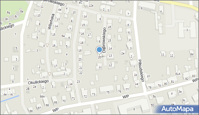 Nowogard, Dąbrowskiego Jarosława, gen., 10, mapa Nowogard