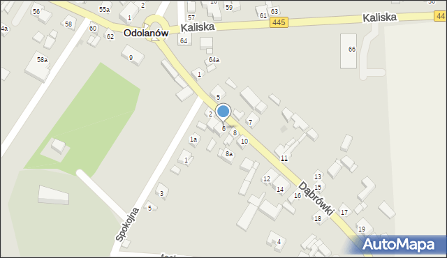 Odolanów, Dąbrówki, 6, mapa Odolanów