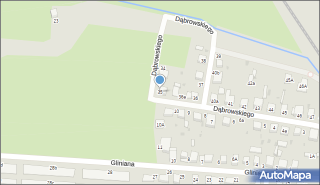 Oleśnica, Dąbrowskiego Henryka, gen., 35, mapa Oleśnica