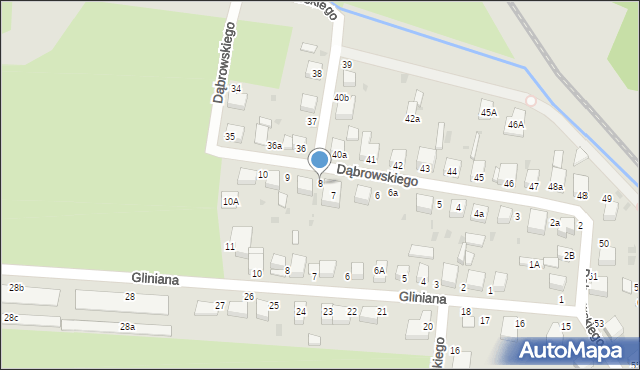 Oleśnica, Dąbrowskiego Henryka, gen., 8, mapa Oleśnica
