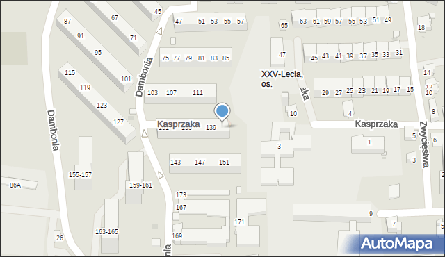 Opole, Dambonia Alojzego, 141, mapa Opola