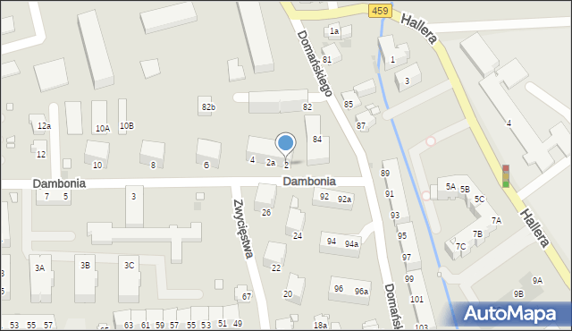 Opole, Dambonia Alojzego, 2, mapa Opola