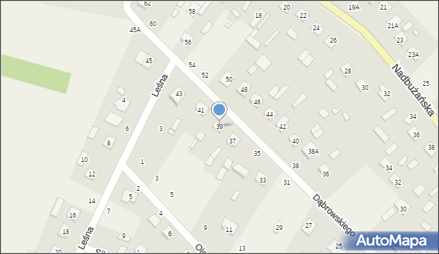 Orchówek, Dąbrowskiego Jarosława, gen., 39, mapa Orchówek