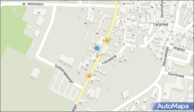Ostrzeszów, Daszyńskiego Ignacego, 12, mapa Ostrzeszów