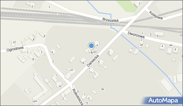 Ozimek, Daniecka, 6, mapa Ozimek