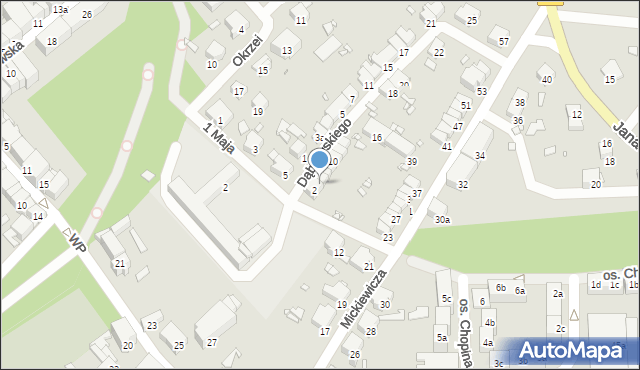 Paczków, Dąbrowskiego Henryka, gen., 4, mapa Paczków