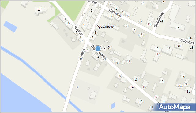 Pęczniew, Dąbrowska, 2, mapa Pęczniew