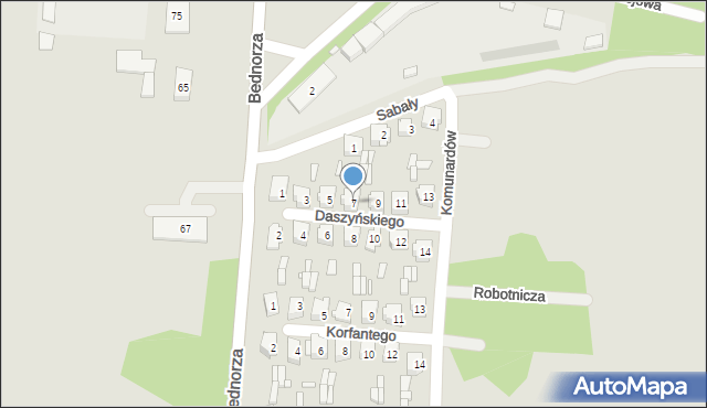 Piekary Śląskie, Daszyńskiego Ignacego, 7, mapa Piekary Śląskie