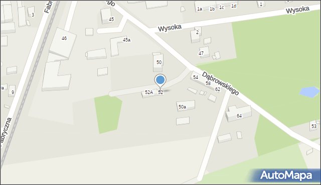 Pieńsk, Dąbrowskiego Henryka, gen., 52, mapa Pieńsk