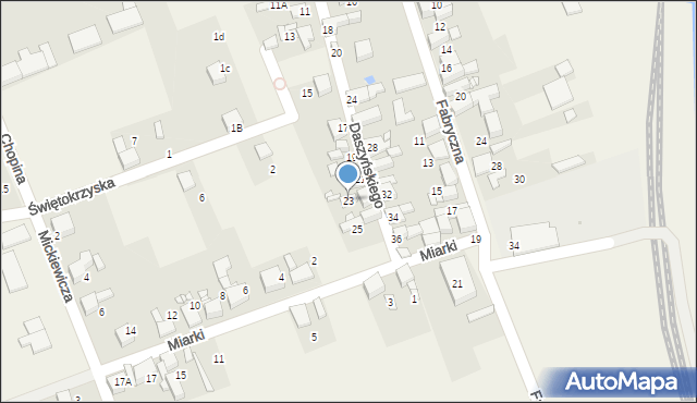 Pietrowice Wielkie, Daszyńskiego, 23, mapa Pietrowice Wielkie