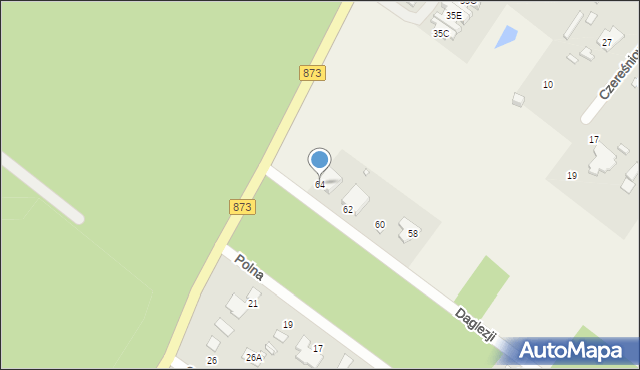 Pilawa, Daglezji, 64, mapa Pilawa