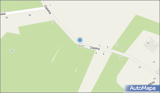 Piotrkowice, Daleka, 4, mapa Piotrkowice