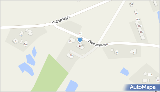 Podgórzyn, Dąbrowskiego, 11, mapa Podgórzyn