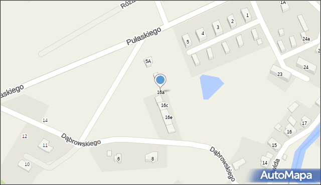 Podgórzyn, Dąbrowskiego, 16a, mapa Podgórzyn