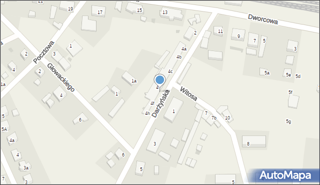 Potęgowo, Darżyńska, 4e, mapa Potęgowo