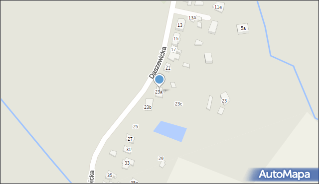 Poznań, Daszewicka, 23, mapa Poznania