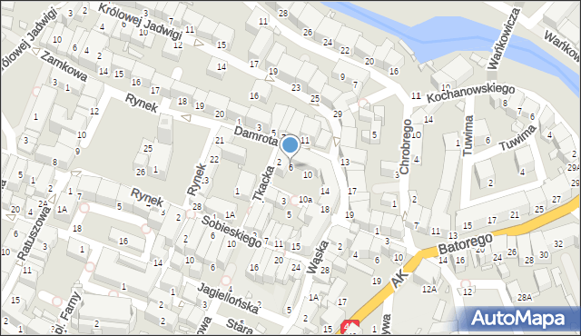 Prudnik, Damrota, 6, mapa Prudnik