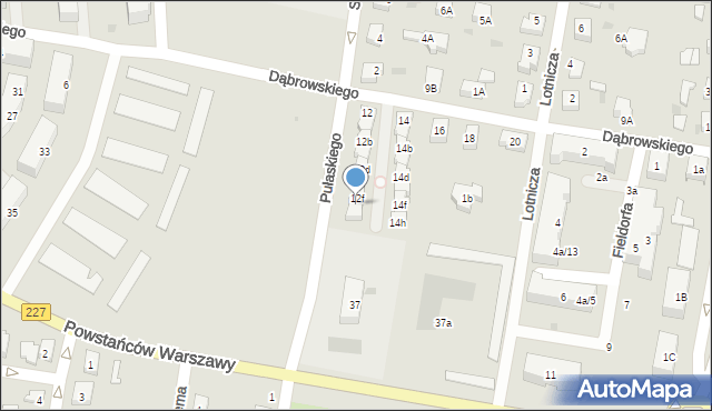 Pruszcz Gdański, Dąbrowskiego Jarosława, gen., 12g, mapa Pruszcz Gdański