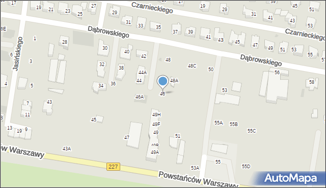 Pruszcz Gdański, Dąbrowskiego Jarosława, gen., 46, mapa Pruszcz Gdański