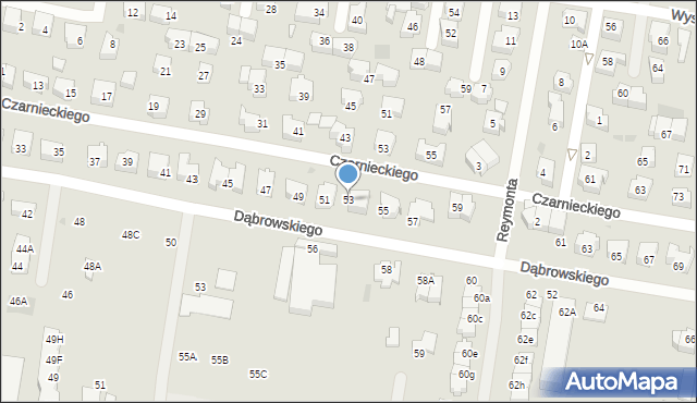 Pruszcz Gdański, Dąbrowskiego Jarosława, gen., 53, mapa Pruszcz Gdański