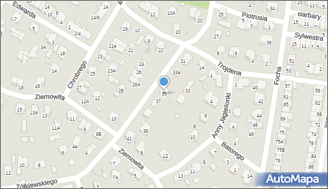 Pruszków, Dąbrowskiego Jarosława, gen., 35, mapa Pruszków