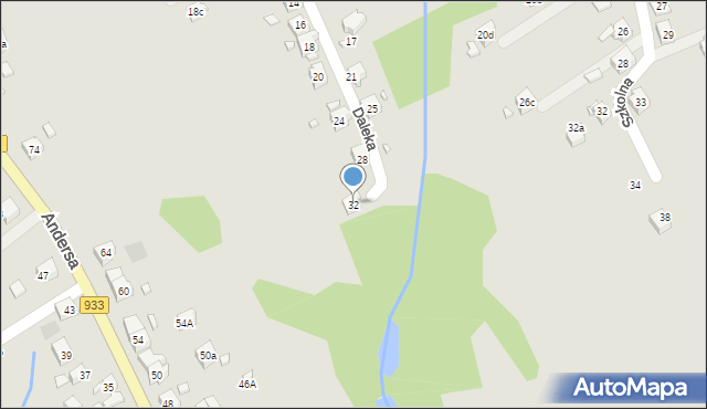 Pszów, Daleka, 32, mapa Pszów