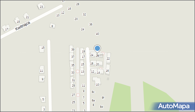 Radzymin, Dąbrowskiego Henryka, gen., 26, mapa Radzymin