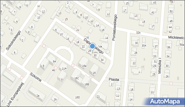 Raszyn, Dąbrowskiego Henryka, gen., 28, mapa Raszyn