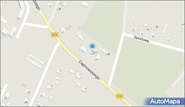 Rejowiec, Dąbrowskiego Henryka, gen., 11a, mapa Rejowiec