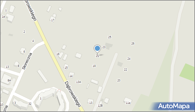 Rejowiec, Dąbrowskiego Henryka, gen., 21, mapa Rejowiec