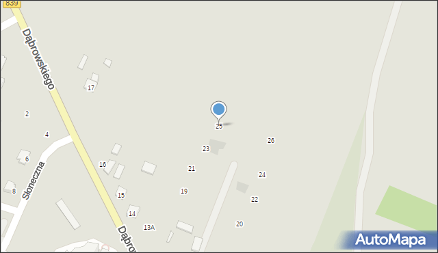 Rejowiec, Dąbrowskiego Henryka, gen., 25, mapa Rejowiec