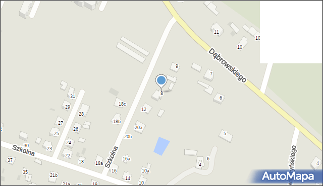 Rejowiec, Dąbrowskiego Henryka, gen., 8, mapa Rejowiec